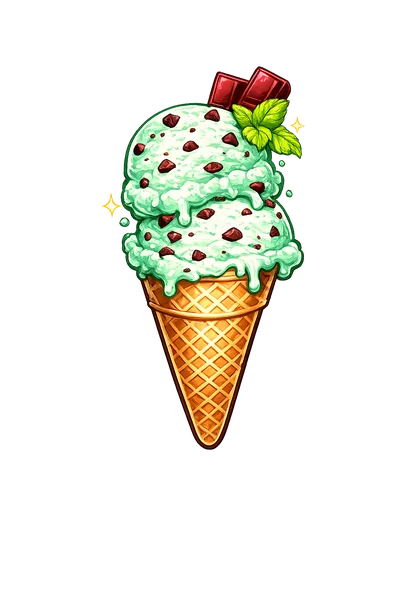 Mint Chocolate Chip cotton candy flavor