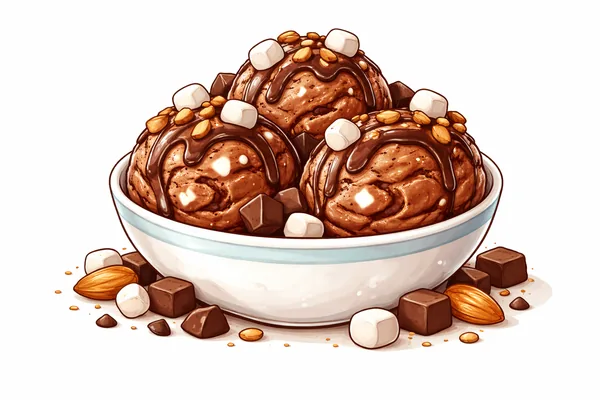 Rocky Road cotton candy flavor
