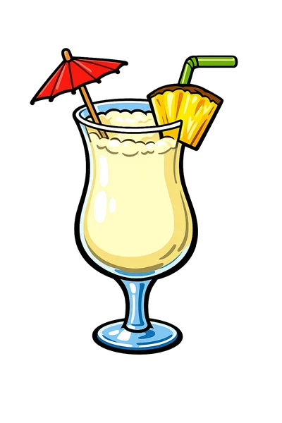 Pina Colada cotton candy flavor