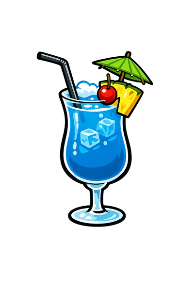 Blue Hawaiian cotton candy flavor