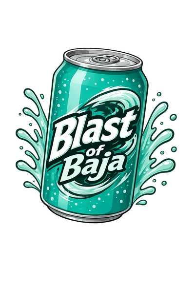 Blast of Baja cotton candy flavor