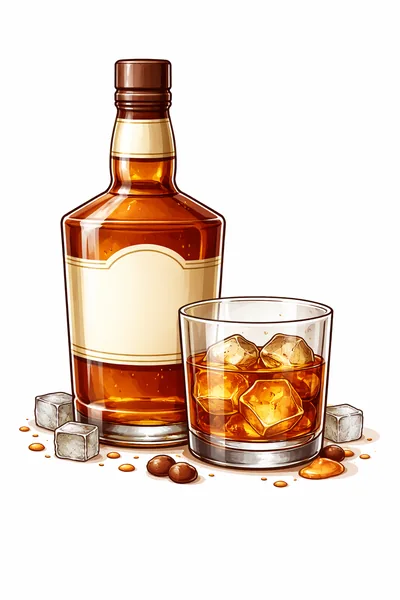 Whiskey cotton candy flavor