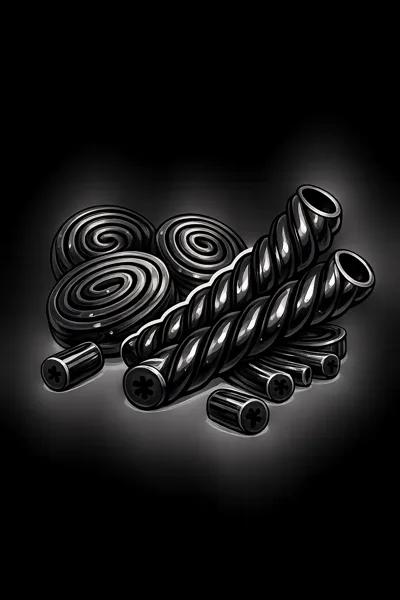 Black Licorice cotton candy flavor