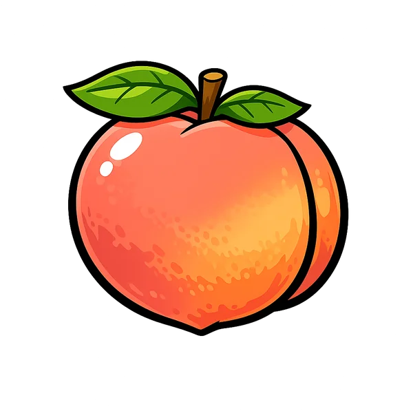 Peach cotton candy flavor